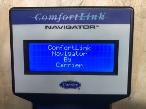 Carrier ComfortLink Navigator display