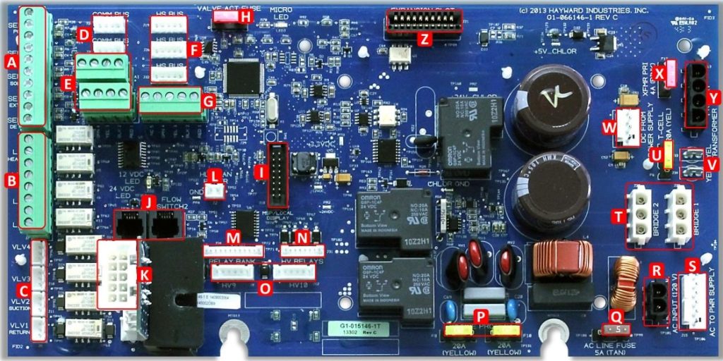 Hayward OmniLogic main board