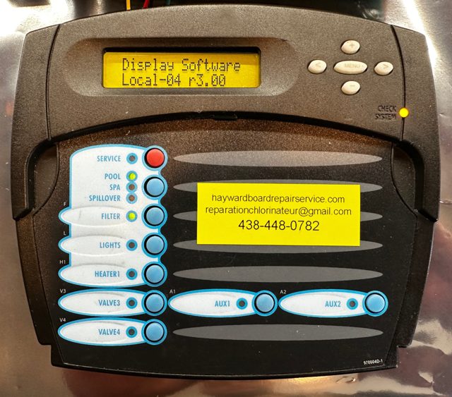 Hayward Aqua Logic control panel